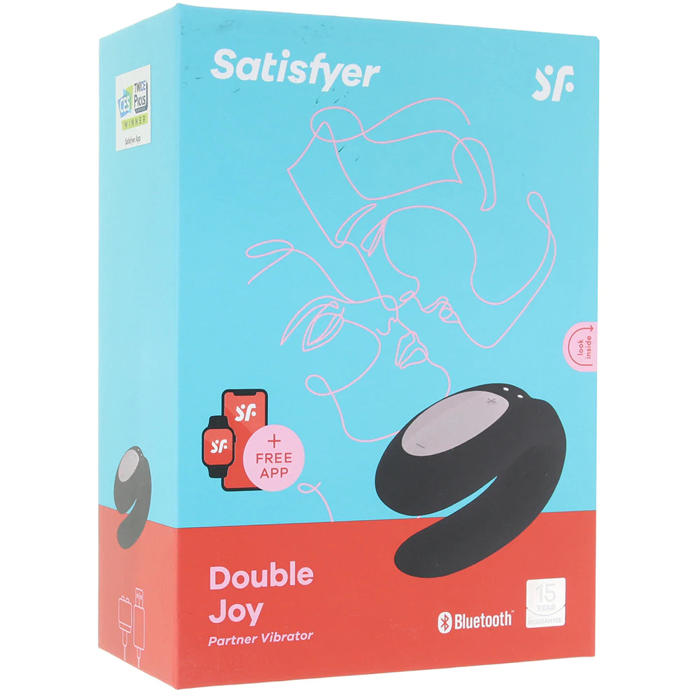 Satisfyer Double Joy Partner Vibe in Black